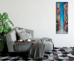 Pintura Decorativa em Tela PC321 – Multicolor – 30 x 80 cm