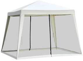 Tenda de Jardim 3x3m Tenda com 4 Partes Laterais Rede Mosquiteira com