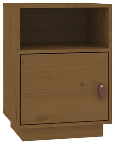 Mesas de cabeceira 2 pcs 40x34x55 cm pinho maciço castanho mel