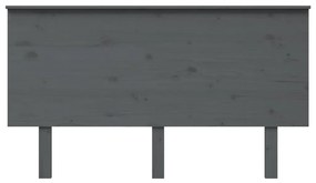 Cabeceira de cama 144x6x82,5 cm pinho maciço cinzento