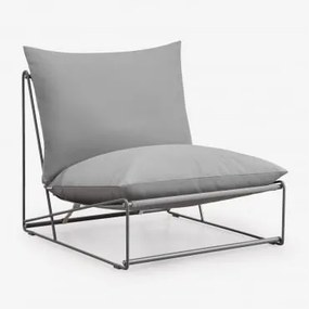 Módulo Central Para Sofá Modular De Jardim Amaro Cinza - Sklum