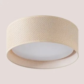 Plafon De Teto Redondo Ø35 Cm Em Rattan Masha Natural - Sklum