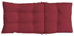 Almofadões p/ cadeira encosto alto 2 pcs oxford vermelho tinto