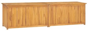 Caixa para jardim 200x50x53 cm madeira de teca maciça