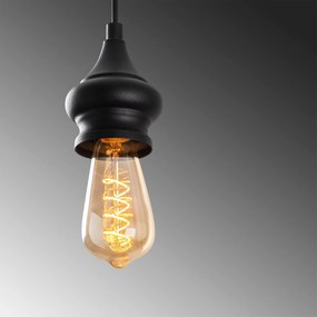 Candeeiro Chandelier Alaaddin – Preto – 9 x 9 cm