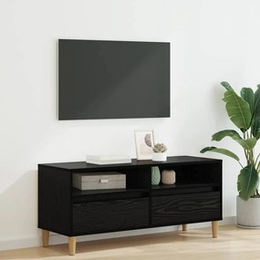vidaXL Gabinete para TV com gaveta Carvalho Preto 100 x 34,5 x 44,5 cm
