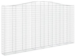 Cestos gabião arqueados 2pcs 400x30x200/220cm ferro galvanizado