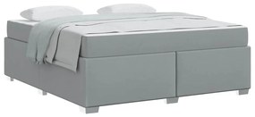 Estrutura da Cama Outros Cinzento-claro 180 x 200 cm tecido