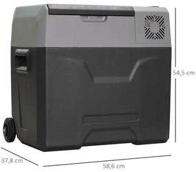 Geleira Elétrica Portátil 50L com Compressor Mini Geleira para Carro c