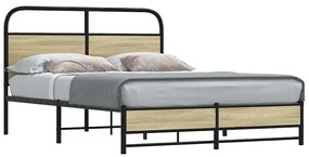 Estrutura cama s/ colchão derivados de madeira carvalho sonoma