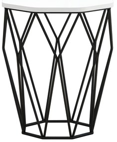 Mesa de Apoio Sofya – Branco e Preto – 46x57x46 cm