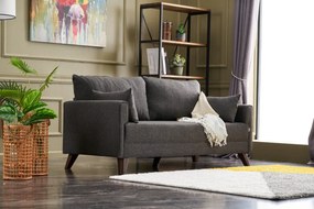Sofá de 2 Lugares Bella – Antracite – 177 x 85 x 81 cm
