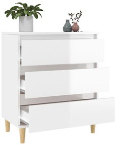 Aparador 60x35x70 cm derivados de madeira branco brilhante