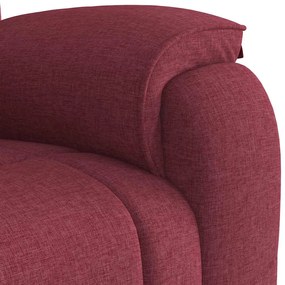 Poltrona de massagens reclin. elevatória tecido vermelho tinto