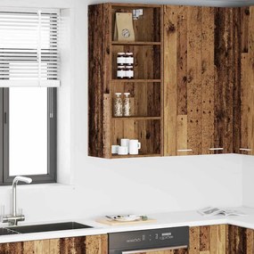 vidaXL Armário suspenso Madeira antiga 40 x 29,5 x 100 cm