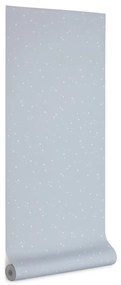 Kave Home - Papel de parede Ludmila estampado estrelas branco 10 x 0,53 m FSC MIX Credit