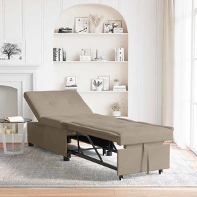 vidaXL Sofá-Cama Cinzento-acastanhado 67 x 194 x 82 cm Contraplacado