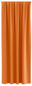 Cortinas opacas 2 pcs Laranja Brilhante 260 x 140 cm Poliéster