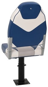 Assentos de barco 2 pcs c/ pedestais ajustáveis e rotação 360°