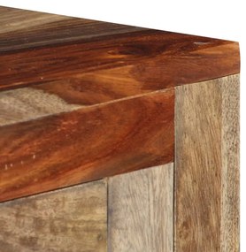 Mesa consola c/ 3 gavetas 120x30x75 cm madeira acácia maciça