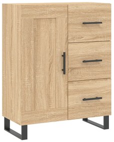 Armário alto 69,5x34x180 cm derivados de madeira cor sonoma