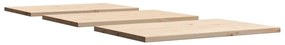 Tampos de mesa retangulares 3 pcs 80x53x2,5 cm pinho maciço