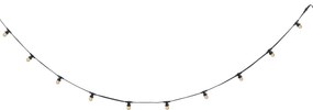 Iluminação de festão preta conectável com ficha 6m Incl. E27 10-Luzes IP44 - Lubber