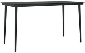 7 pcs conjunto de jantar para jardim com almofadões bege