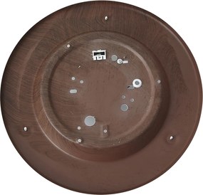 Plafon de teto vermelho clássico com vidro branco - Mesiac