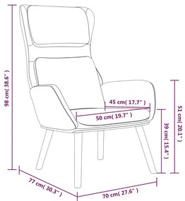 Poltrona Holly de Descanso em Veludo - Branco Nata - Design Moderno