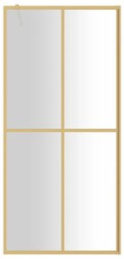 Divisória de chuveiro 80x195 cm vidro transparente ESG dourado