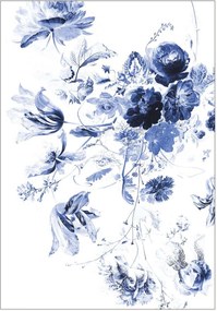 Papel de parede Royal Blue Flowers III