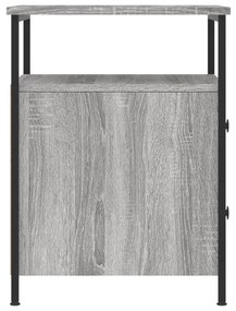 Mesa de cabeceira 44x45x60 cm derivados madeira cinzento sonoma