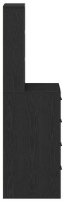 Highboard vidaXL Preto Carvalho 40x41x135 cm Madeira engenheirada