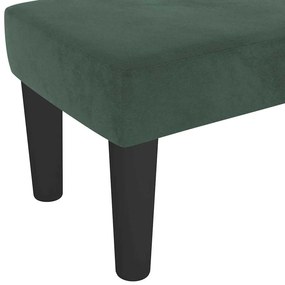Banco 100x30x30 cm veludo verde-escuro