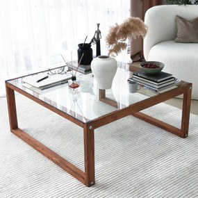Mesa de Centro Via – Madeira – 90 cm x 40 cm x 90 cm
