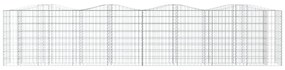 Canteiro elevado gabião arqueado 400x50x100cm ferro galvanizado
