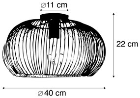 Luminária de teto industrial cobre 40 cm - Finn Industrial