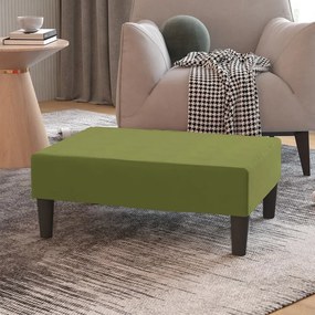 vidaXL Apoio de pés 78x56x32 veludo verde-claro