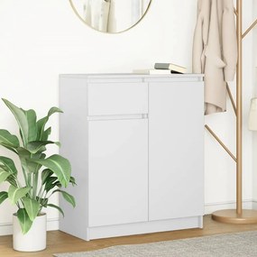 vidaXL Aparador c/ gaveta 71x35x84 cm derivados de madeira branco