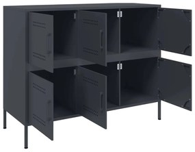 Aparador 100,5x39x79 cm aço antracite