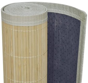 Tapete de bambu 100x160 cm natural