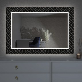 Espelho LED com decoração LED D13