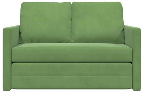 Sofá Loveseat Verde Claro Tecido, Madeira 2 Lugares Sofá Loveseat