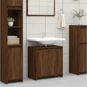 826359 vidaXL Armário p/ WC 60x33x61 cm derivados madeira carvalho castanho