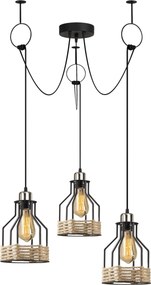Chandelier Fiko – Preto – 97 cm de diâmetro