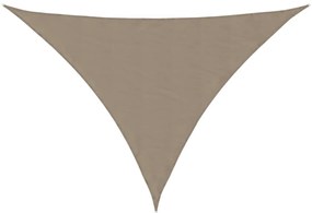 Para-sol tecido oxford triangular 3,5x3,5x4,9m cinza-acastanh.
