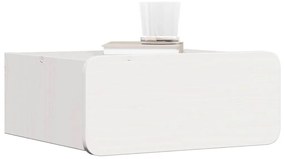 Mesa de Cabeceira Montada na Parede Branco 39 x 34 x 16.5 cm