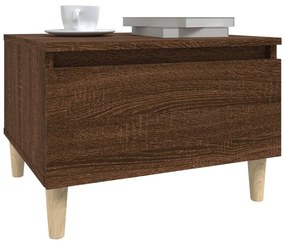 Mesa de apoio 50x46x35 cm derivados madeira carvalho castanho
