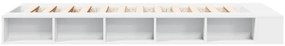Estrutura de cama 75x190 cm derivados de madeira branco